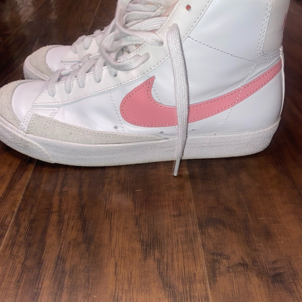 Womens Pink Nike Blazer ‘77 High-Top Sneakers